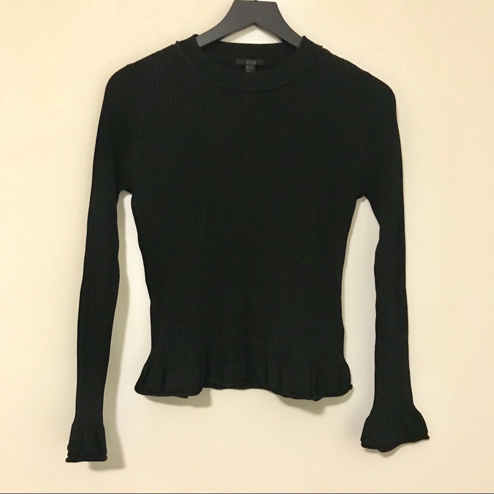 Cos shirt with frilled seams.
